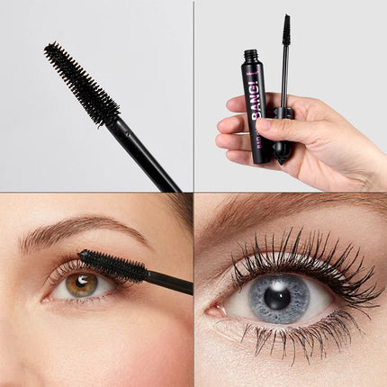 Lakerain Volumizing Mascara 36h Long-lasting Volumizing 360° Brush Eyelashes Waterproof Smudge-Proof Thick Makeup Mascara