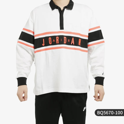 Nike Official Authentic JORDAN Men's Fashion Casual Knit Sport Long-sleeve T-shirt BQ5670-100
