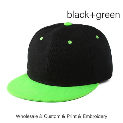 SLECKTON Custom Logo Caps Fashion Hip Hop Snapback Hats for Women and Men DIY Letter Embroidery Design Image Print Wholesale Hat