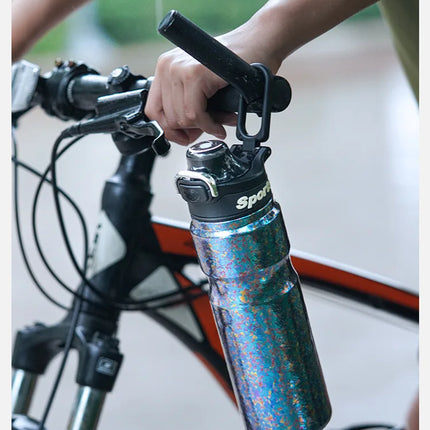 Titanium Water Bottle Thermos Outdoor Cycling Titan Canteen Drink jug Lightweight Kettle Flasks Bucket 650ML Thermal Cup Termos