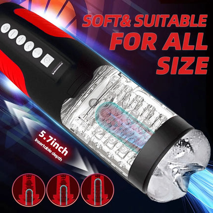 Telescopic Rotation Male Masturbator Vagina Masturbation Equipment Sex Toys for Men Goods for Adults Piston Automatic Mastubator