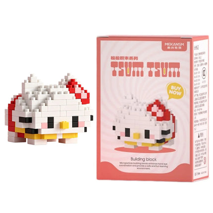 99 style SANRIO Hello Kitty Building Blocks Cartoon Figures Kuromi Bricks My Melody Children's Assembly Toys Cinnamoroll Gift