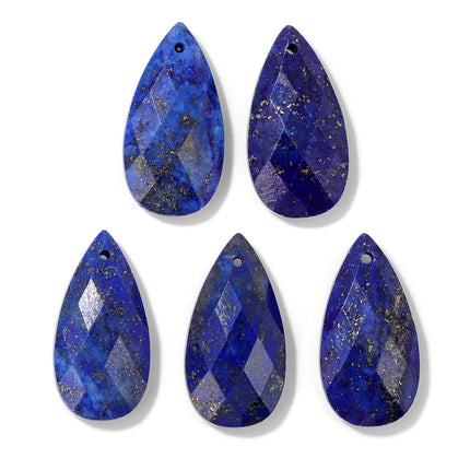 Blue Lapis Lazuli Pendant Gems Cross Hand Oval Shape Natural Stone Lapis Lazuli Charms for Jewelry Making Necklace DIY Bracelet