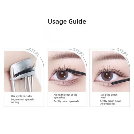 Lashes Mascara Waterproof Silk Fiber Mascara Black Long Curling Eyelash Extensions Non-clumping Eyes Makeup Cosmetics