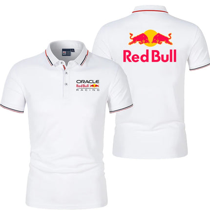 Red Bull Logo Racing Team Men Polo Shirt Summer Oversized Male Polos T-shirt 2025 New Fashion Men's Clothes Tees Tops