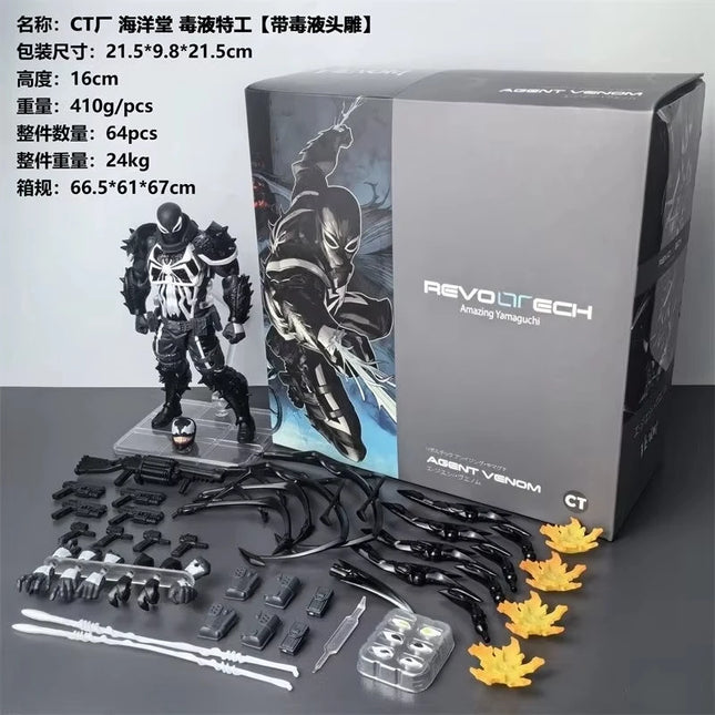New Ct Toys Agent Anti Venom Figure Kaiyodo Amazing Yamaguchi Comics Agent Venom Action Figure Model Christmas Toys gifts