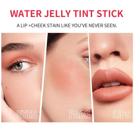 4pcs Original Jelly Blush Stick Milk Makeup Lasting Brightens Facial Cheek Stick Moisturizing Flash Lip Gloss Lip Gloss Face