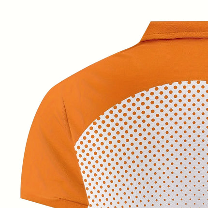 2026 Men's 3D Geometric Pattern Short-Sleeved Shirt, Perfect Choice for Summer, Casual Wear, Golf, Cocktail Parties