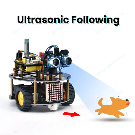 Keyestudio Smart Little Turtle Robot V3.0 – Arduino STEM Programmable Kit with Blue-tooth Mixly Coding Multi-Sensor Functions