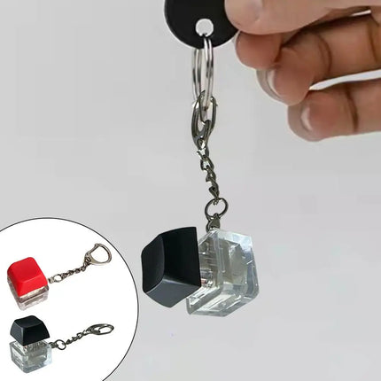 Electric Shock Prank Button Toy that plays tricks on people by pressing buttons Realistic Touch Keychain Pendant Stress Relief