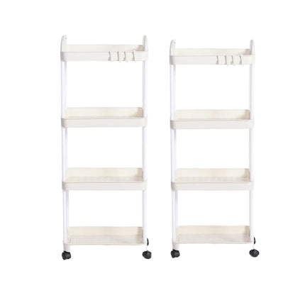 Household Multi-layer Small Cart Storage Rack Floor To Floor Kitchen Bedroom Bathroom Storage Rack Storage Rack With Wheels