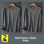 4xl [recommended 80-87.5kg ] / 2 pieces - [mesh long sleeves] dark gray + dark gray