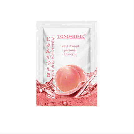 10PCS Oral Sex Fruit Strawberry Orange Peach Flavor Lubricant for Adult Couple Vaginal Anal Sex Water-soluble Lubricant Sex Toys