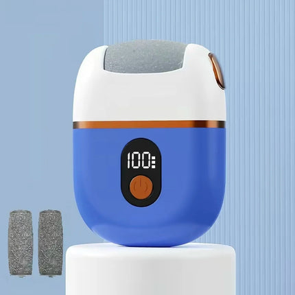 1 PC Electric Foot Grinder, Rechargeable Thick Leather Polishing Foot Grinder, and 2 Different Thickness Grinding Heads