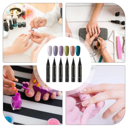 Gel Nail Polishs Pen Nail Polishs Markers Pen Base Top Coat Gel Pen Semi Permanent UV/Led Lamp Varnish Hybrid Color Nail Polishs