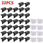 black 32pcs / Warm light