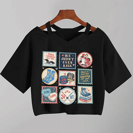 Heated Rivalry Crop Top Rozanov & Hollander  T Shirt Ilya Rozanov Shane Hollander 81 Tee