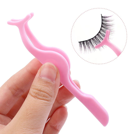 1/30pcs False Eyelashes Tweezer Auxiliary Curler Eye Lash Applicator Makeup Tools Professional Plastic Lashes Forceps Clip