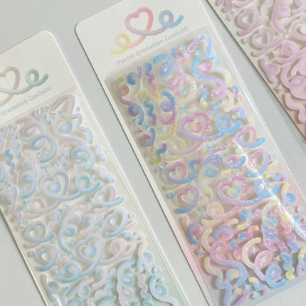 1PCS New Cute Kawaii Deco Stickers Korean Stickers Photocard Decor Kpop Decorative Toploader Scrapbooking Stickers Y 2k Samll