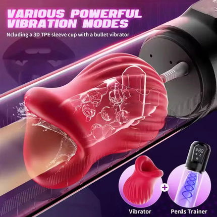 Premium Electric Penis Pump 5 Suction Modes Automatic Male Masturbator Cup LCD Display Penis Enlargement Adult Sex Toys For Men