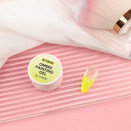 10-Color Cushion Gradient Painting Gel, UV/LED Blush Tap Gel, Nail Art Cushion Tap Gel Painting Tool