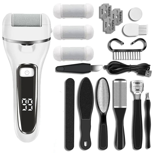 Electric Sandpaper Foot Grinder Pedicure Tool, Portable Dead Skin Hard Callus Remover for Heels Professional Foot Care Supplies