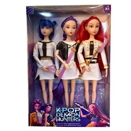 2026 Hot Music Style Demonic Group Anime Figure Rumi Mira Zoey Action Figure Cosplay Doll Cute Gift for Kids Birthday Gifts