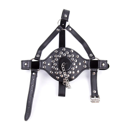 BDSM Mouth Gag Sex Adlut Toys Dog Piss Slave Sex Toy Water Spice Collar Red Plug with Tack Tack Horse Harness Mouth Hopper