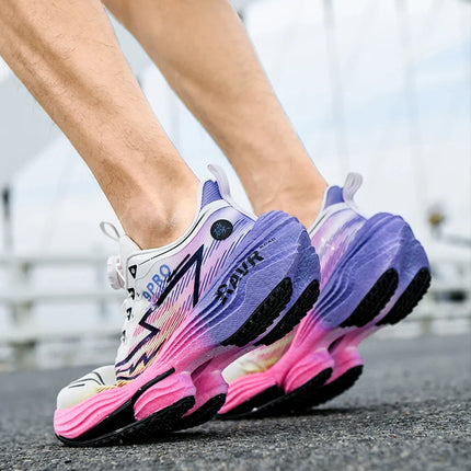 2025 New Men's Running Shoes Cushioning Carbon Plate Racing Marathon Athletic Shoes Comfortable Non-slip Sports Tennis Shoes