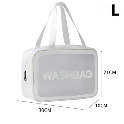 Portable Travel Wash Bag Female Transparent Waterproof Makeup Storage Pouch Large Capacity Cosmetic Organizer Beauty Women Case