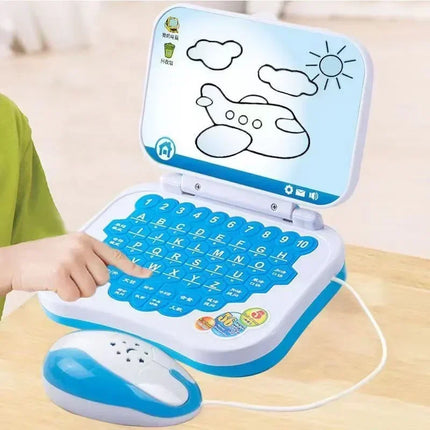Early Education Learning Machine Erasable Writable Multifunction Computer Toys Bilingual Learning Small Laptop Toy