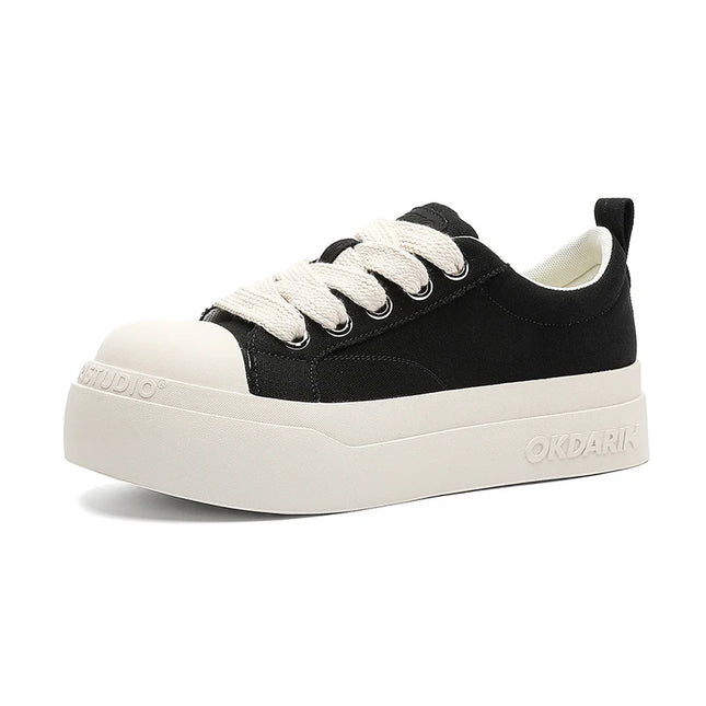 Soft Sole Lace-up Canvas Shoes Outdoor Man Sneakers Hot Sale Mens Casual Shoes Leisure Walk Vulcanize Shoes Skateboard Footwear