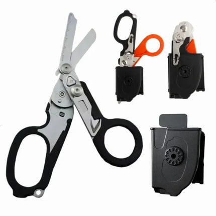 Multifunction EMT Shears Tactical Folding Scissors First Aid Medical Stainless Steel Bandage Emergency Outdoor Survival EDC Tool