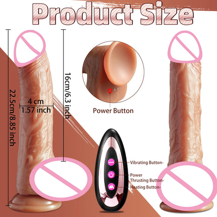 Realistic Dildo Vibrator Big Penis Penetration Anal Adult Sex Toys For Anal Vibration Heating Dick Dildos For Women Masturbation
