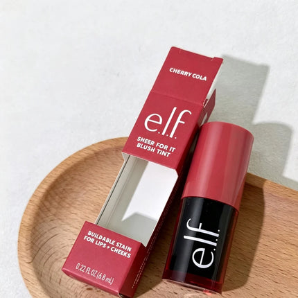 ELF Silky Liquid Primer Ice Cream Primer Pore-Blurring Base Cream Power Grip Dual-use Blush for Lips and Cheeks Liquid Blush