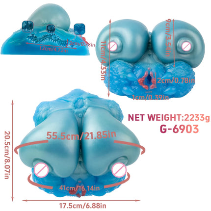 GEEBA Fantasy Breast Design Pocket Pussy Stroker For Men18+ Single Channel Silicone Male Masturbator Realistic Adult Sex Toys
