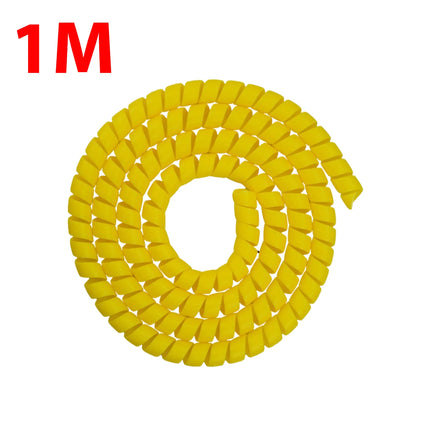 1M Spiral Cable Protector Wire Harness Tube Anti Wear Protective Sleeve for Motorcycle E-Bike Electric Scooter Line Organizer