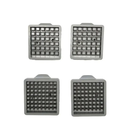 Silver 64 Hole 36 Hole Potato Slicer High Quality PP French Fries Slicer Blade Vegetable Shredder Meat Chopper Blade