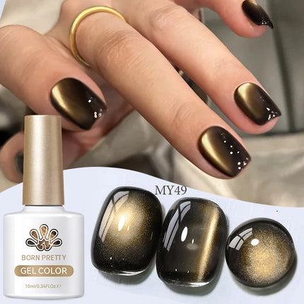 BORN PRETTY 10ml Brown Purple Black Red Cat Magnetic Gel Polish Manicure Soak Off UV Gel Nail Art Varnish Autunm Winter Nails