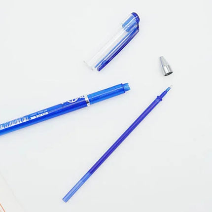 0.5mm Erasable Gel Pen Set Black Blue Red Ink Refill Rod Kawaii Pens Washable Handle School Office Supplies Writing Stationery