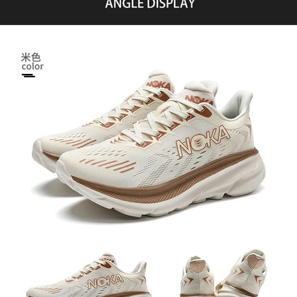 Men's Running Shoes Jogging Breathable Mesh Cushioning Non-Slip Outdoor Luxury shoes Couple Trainer Race Sneakers Off-road Shoes