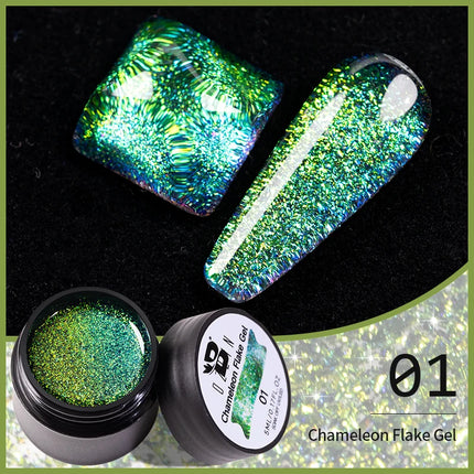 AWStorG 5ML Super Silver Metallic Gel Nail Polish Metal Effect Painting Gel Chromes Varnis Semi Permanent for Nail DIY