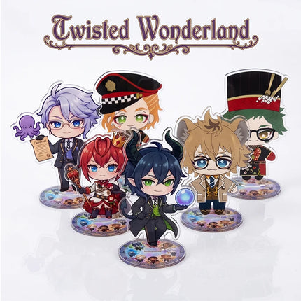 Anime Twisted Wonderland New style Cute Cartoon Malleus Draconia 10CM Acrylic Stand Keychain Cosplay Desk Decor Collect Gifts