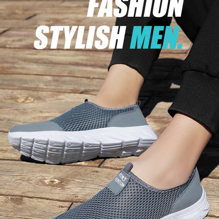 YRZL New Running Shoes for Men Breathable Sports Shoes Light Weight Fashion Summer Breathable Sneakers for Men Plus Size 39-46