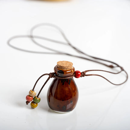 Ceramic bottle Necklaces Pendants Wholesale For Women Ladies Gift Necklace Retro Accessory Jewelry #Z600