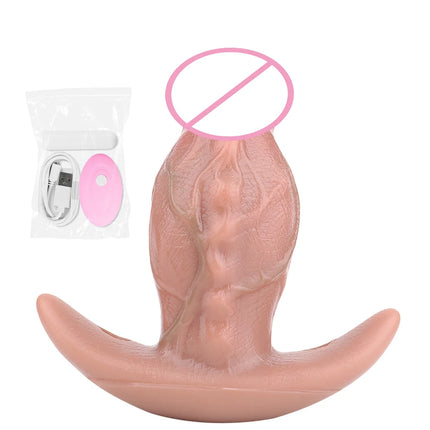 SXXY Wiress Control Vibrator Realistic Silicone Soft Dildo With Mouth Gag Belt Lifelike Textured Mouth Gag Sex Toy For 18+