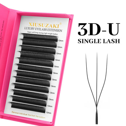 XIUSUZAKI  U-Shaped YY 3D 4D 5D W Eyelash Extensions New Style U/W Lashes Extension Mink Premade Volume Fans False Eyelashes