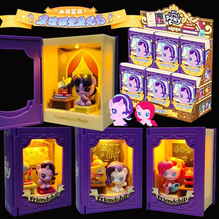 My Little Pony Trendy Blind Box Toys Friendship Classroom Luminous Book Pony Grain Figure Twilight Sparkle Doll Gifts Toys