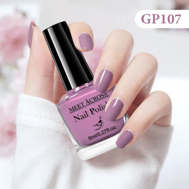 8ml Water-Based Nail Polish 48 Colors Long Lasting Quick Drying No Need of Lamp to Cure Nail Supplies Vernis for Nails Manicure