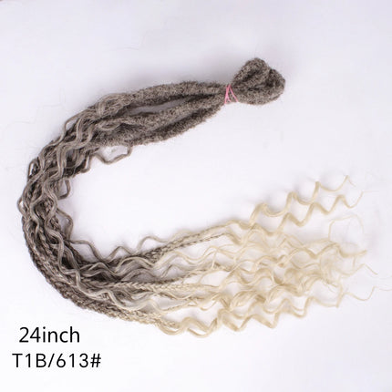 24" Double Ended Dreadlock Extension 5/10 Strands Synthetic Boho Box Braid Dreads Extensions Hippie Style Dreadlocks For Women